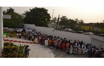 Embassy of India celebrated the 71st Republic Day by unfurling the Tricolor.